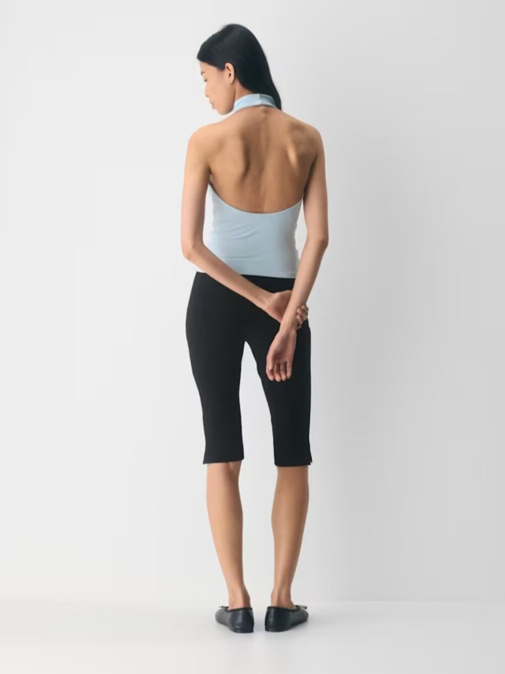NWT Aritzia Smooth Matter TOWER Halter Top Villa Blue S - Picture 3 of 8